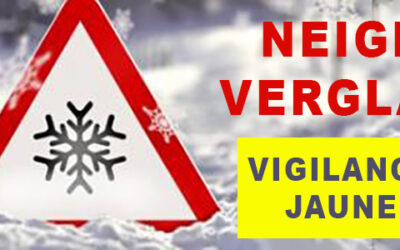 Vigilance jaune pour le phénomène neige-verglas
